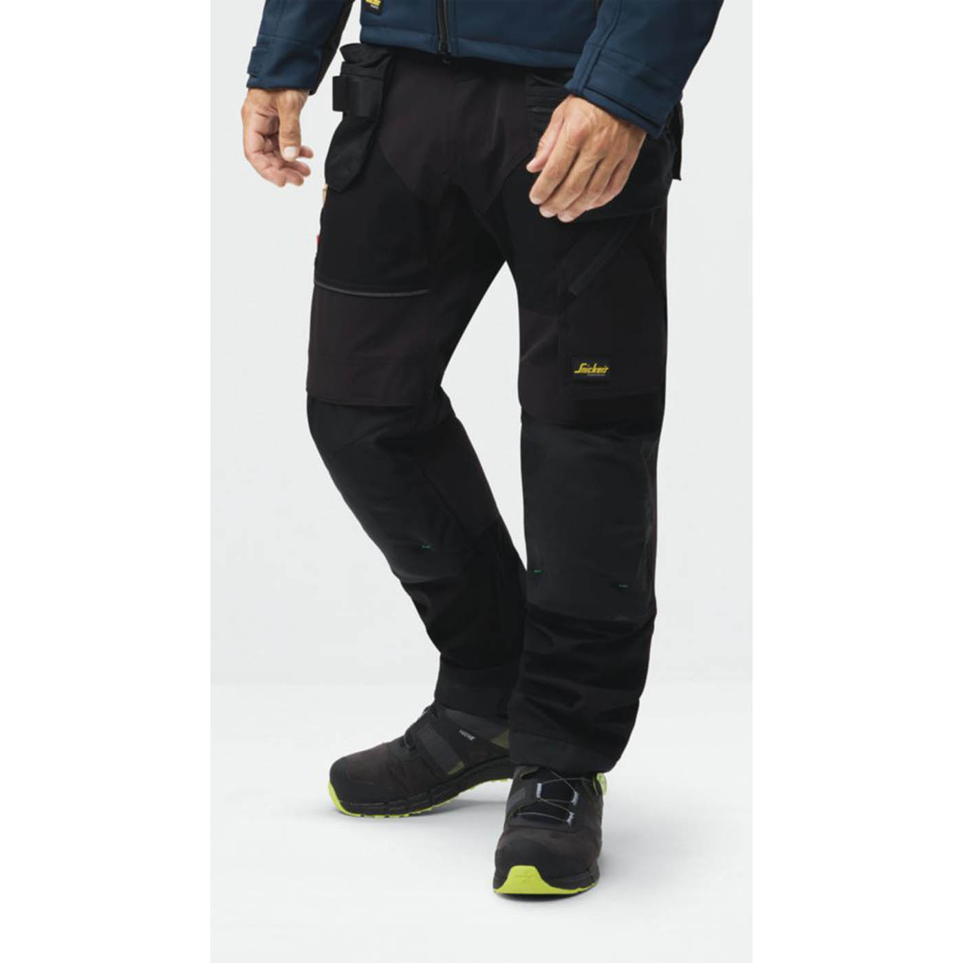 Snickers Work Trousers Mens Regular Fit Black Stretch Multi Pockets 31W 30L - Image 3