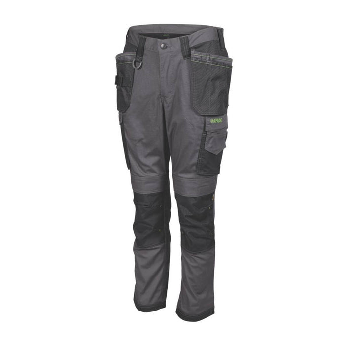 Apache Sudbury Work Trousers Grey/Black 32" W 31" L - Image 3