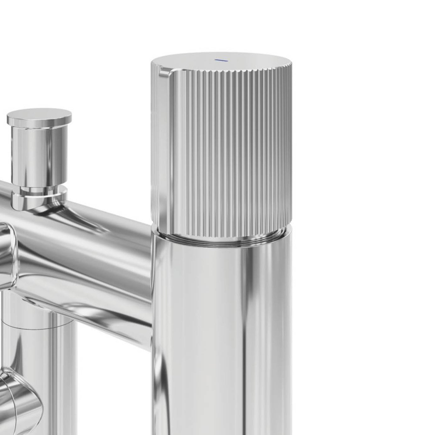 Swirl Gallen Chrome 228mm Deck Mounted Dual Control Manual Shower Mixer Tap - Image 4