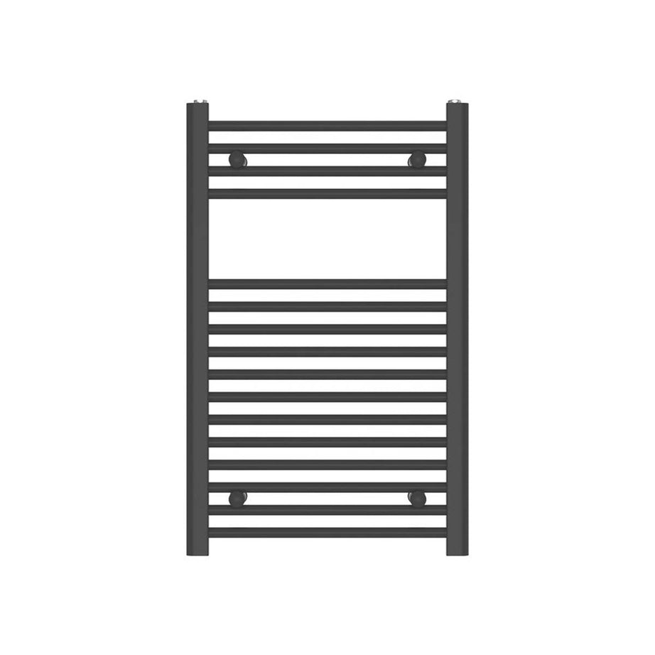 Bathroom Towel Radiator Rail Heater Warmer Flat 80 x 50cm Matt Black 1239BTU - Image 2