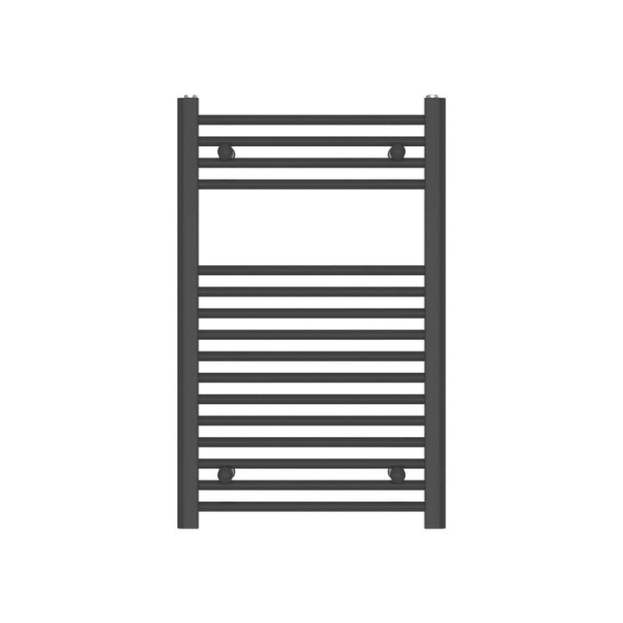 Bathroom Towel Radiator Rail Heater Warmer Flat 80 x 50cm Matt Black 1239BTU - Image 2