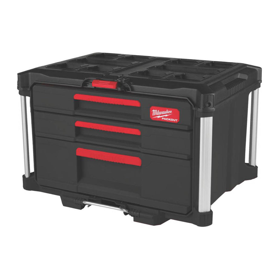 Milwaukee Tool Box 16.2" Packout 2+1 Drawer Storage Heavy Duty Organiser - Image 3