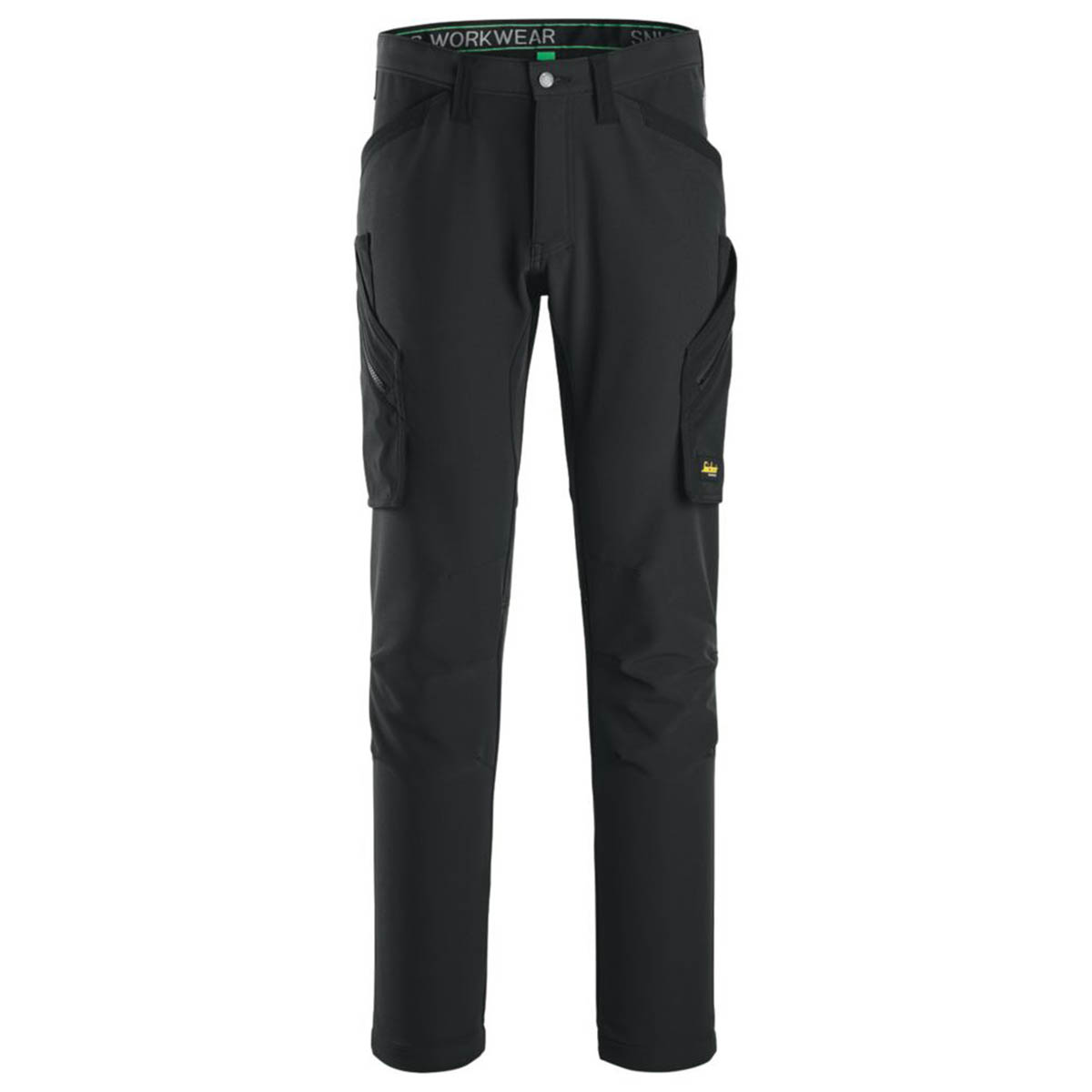 Snickers Work Trousers Mens Slim Fit Black Stretch Multi Pockets 31"W 32"L - Image 1