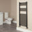 Towel Rail Radiator Black Matt Steel Bathroom Warmer Flat (H)1200(W)500 mm - Image 3