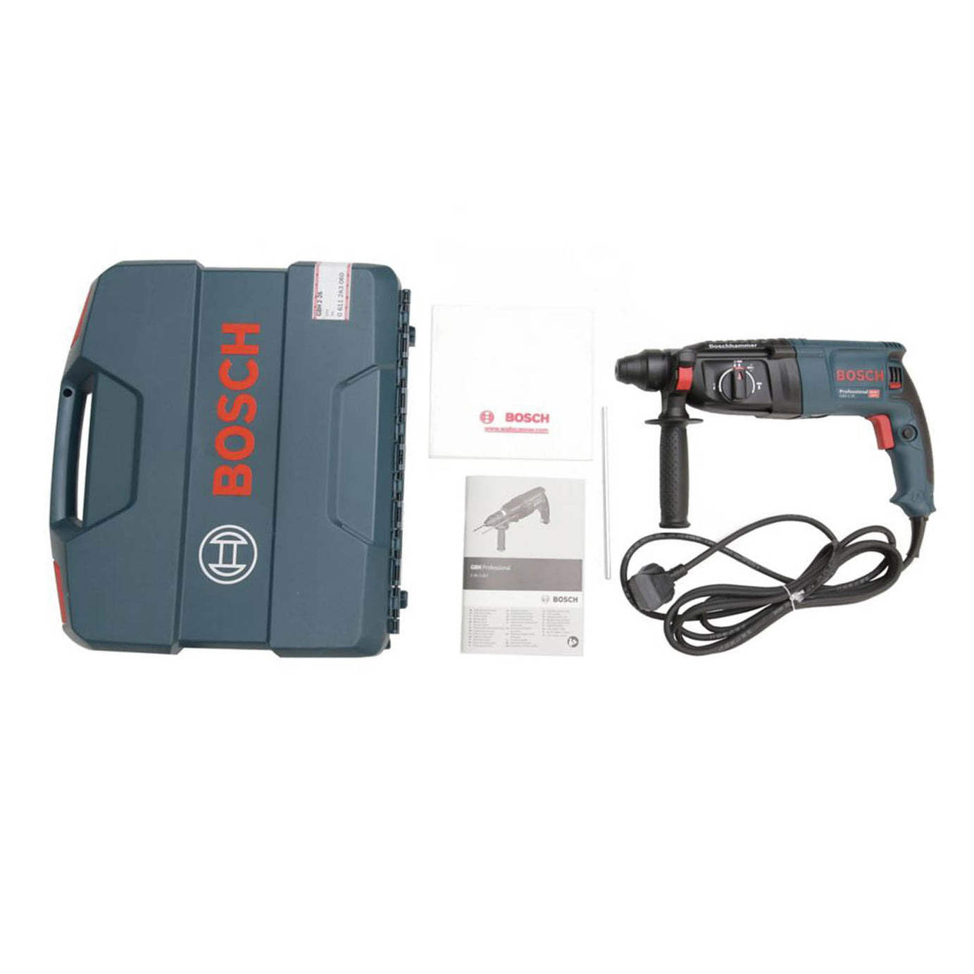 Bosch Hammer Drill SDS Plus Corded Electric Compact Powerful GBH 2-26 2.7kg 240V - Image 5