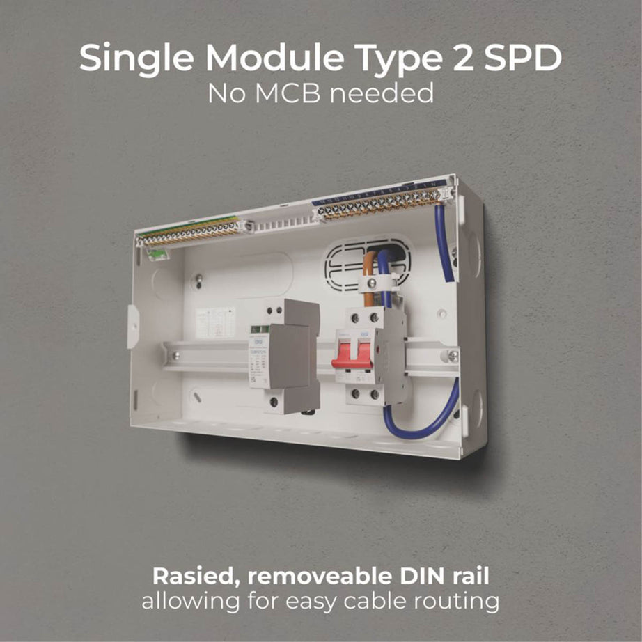 British General Consumer Unit SPD 13-Module 13-Way Part-Populated Main Switch - Image 5