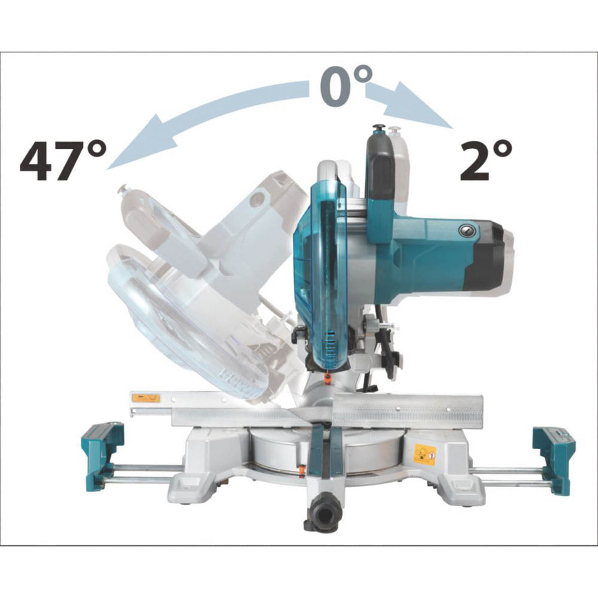 Makita Compound Mitre Saw Electric LS1110F/2 260mm Single-Bevel Sliding 1450W - Image 6