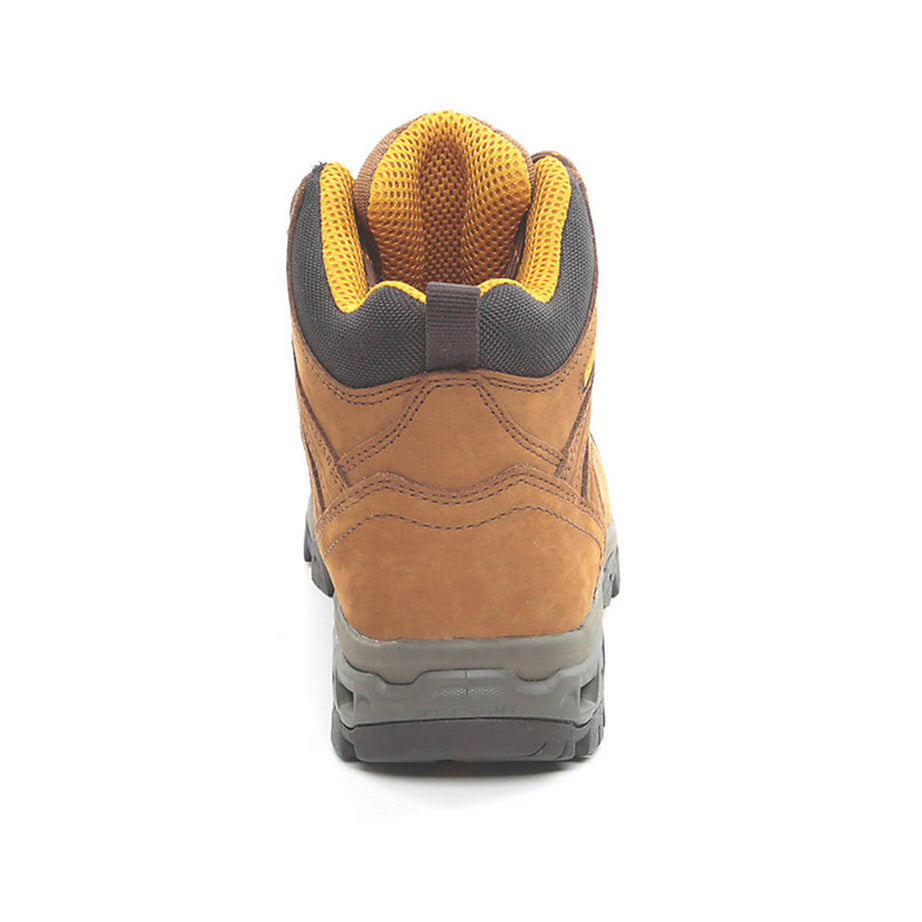 DeWalt Safety Boots Mens Wide Fit Brown Leather Work Shoes Aluminium Toe Size 8 - Image 3