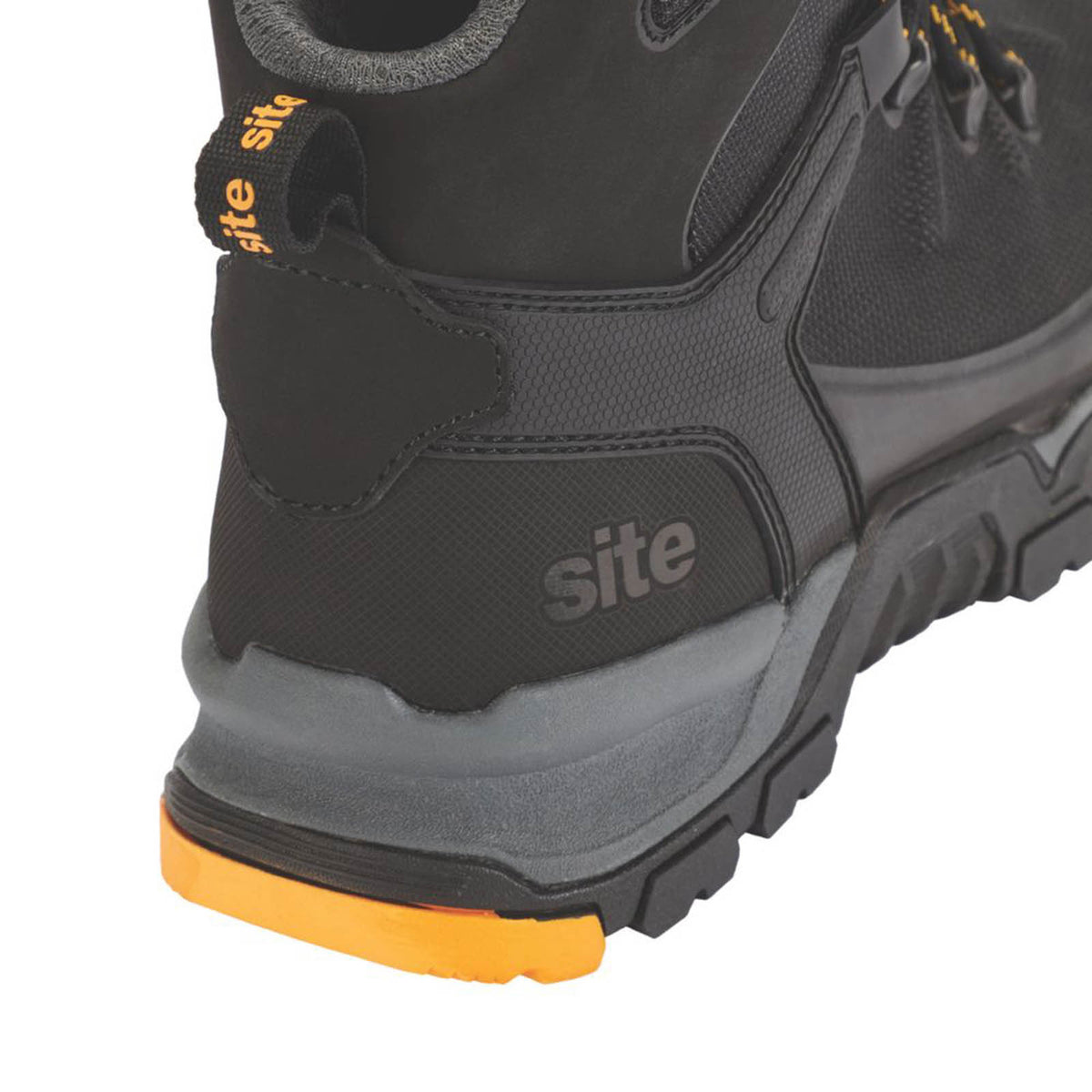 Site Safety Boots Mens Standard Fit Black Work Shoes Aluminium Toe Size 10 - Image 4