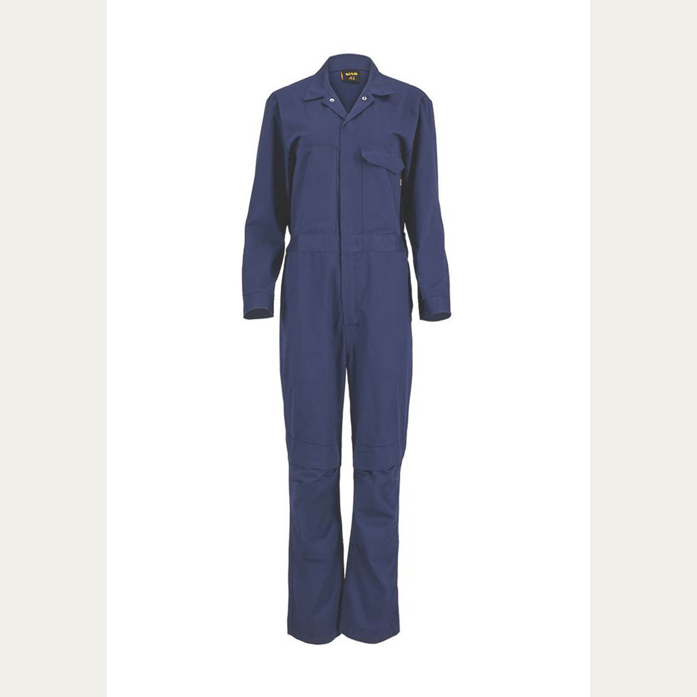 Site Work Coveralls Womens Blue Stretch Boilersuit Front Zip Size 12 28L - Image 1