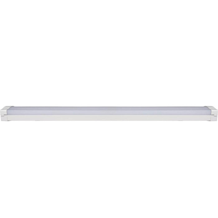 Luceco Batten Light 4ft Single Integrated LED Neutral White Steel White Durable - Image 3