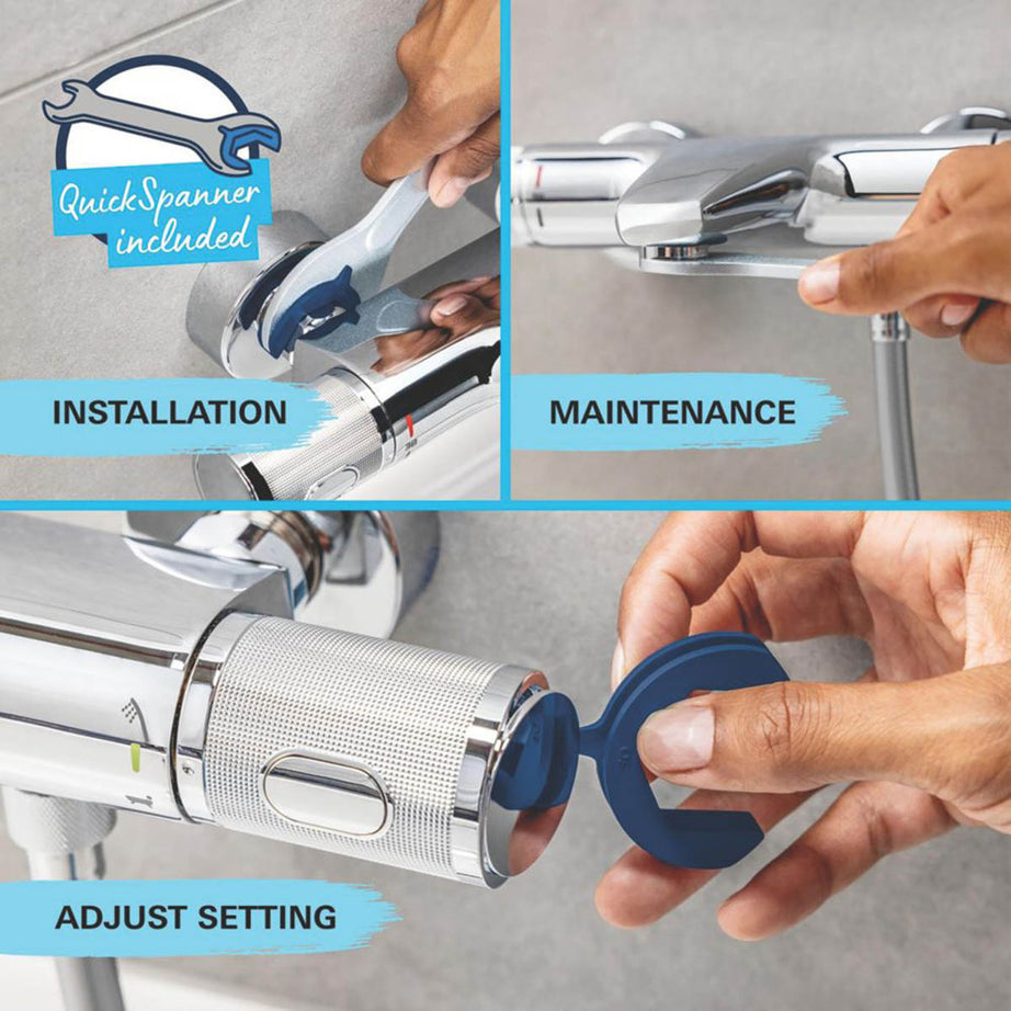 Grohe Start Chrome 251mm Wall Mounted Single Control Manual Shower Mixer Tap - Image 3
