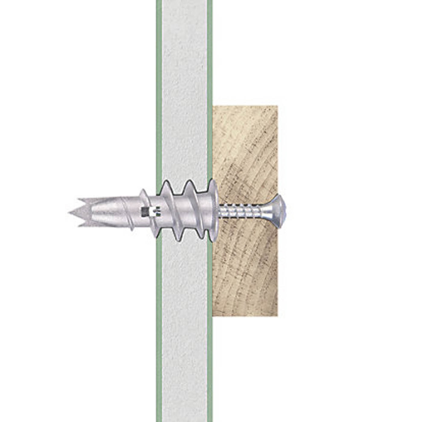 Easyfix  Self-Drill Plasterboard Fixings Metal 32mm 500 Pack - Image 3