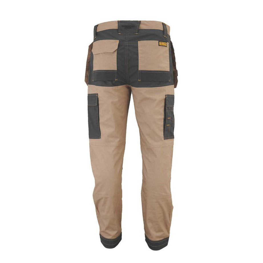 DeWalt Work Trousers Mens Slim Fit Stone Breathable Multi Pockets 40"W 31"L - Image 1
