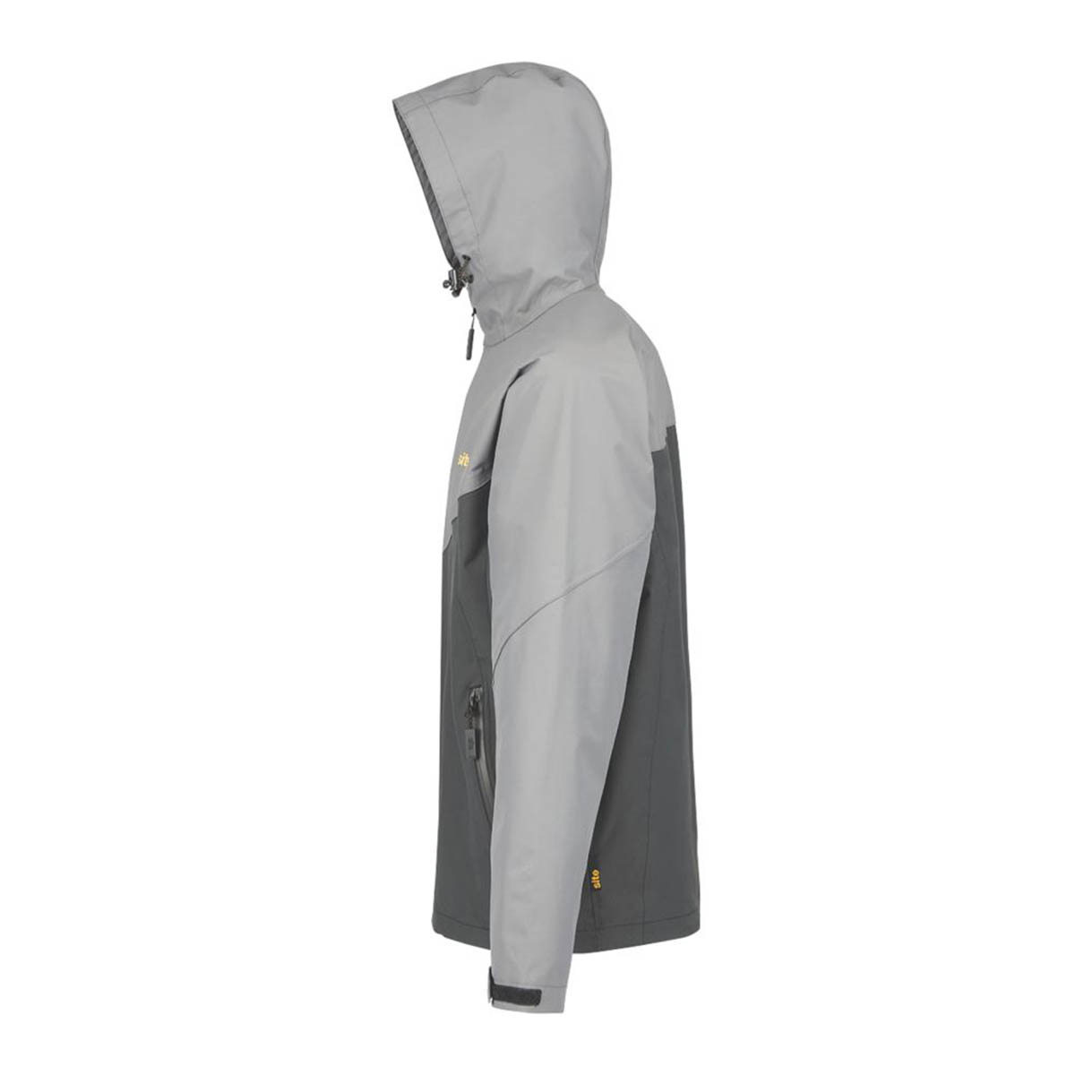 Site Mens Jacket Windproof Black Grey Messner Adjustable Hood X Large 54" Chest - Image 4