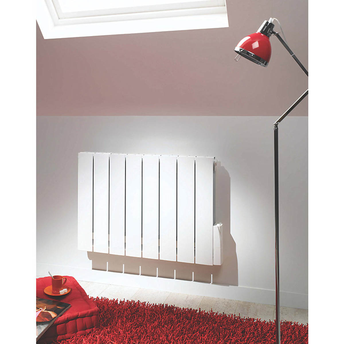 Oil Filled Convector Radiator Heater Electric White 1500W (H)575x(W)877mm - Image 2