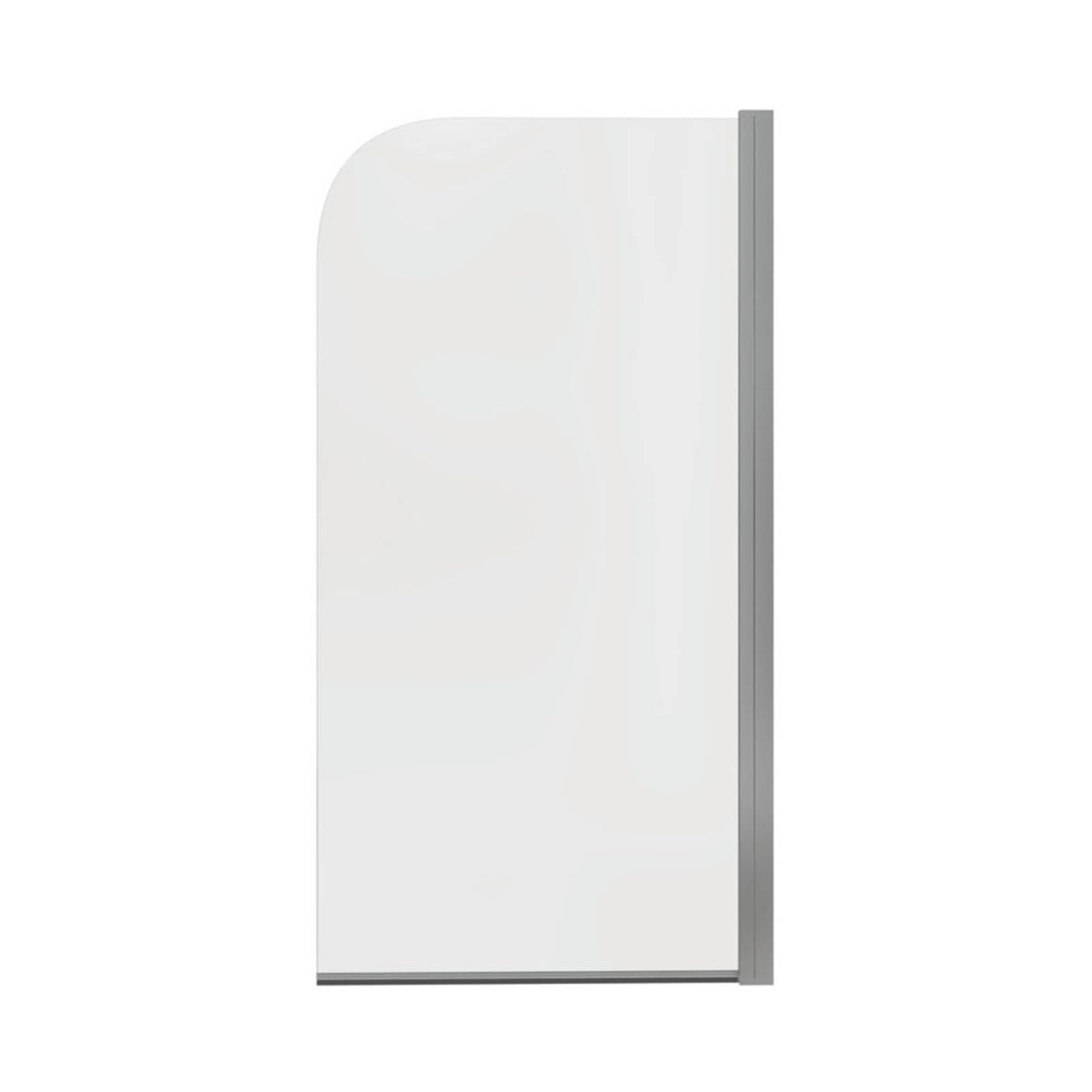 Semi-Framed Chrome Bath Screen Reversible 800mm x 1400mm - Image 1