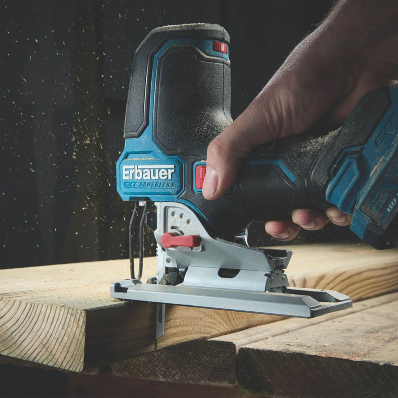 Erbauer Jigsaw Cordless ERI1088JSW Brushless 18V Li-Ion EXT Compact Body Only - Image 4