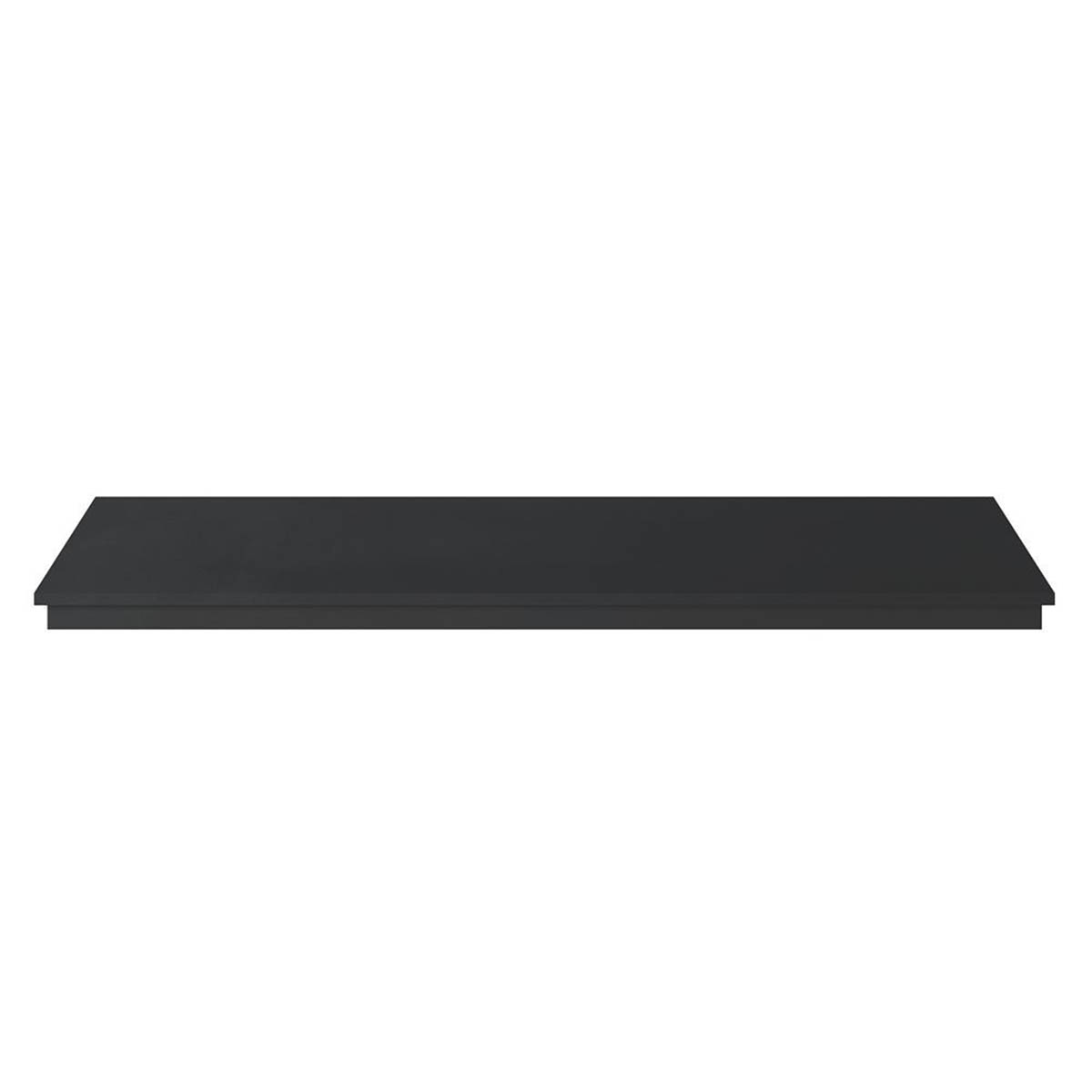 Fireplace Protective Hearth Mat Black Electric Stove MDF Rectangle 38 x 80cm - Image 2