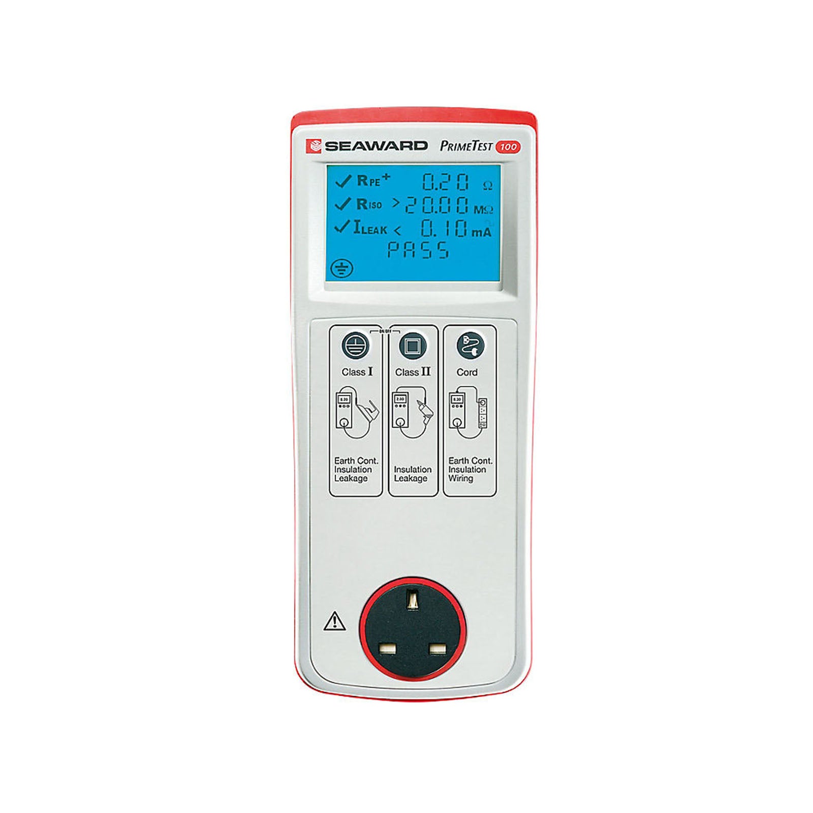 Seaward PAT Tester PrimeTest 100 Battery Powered LCD Display With Carry Case - Image 1