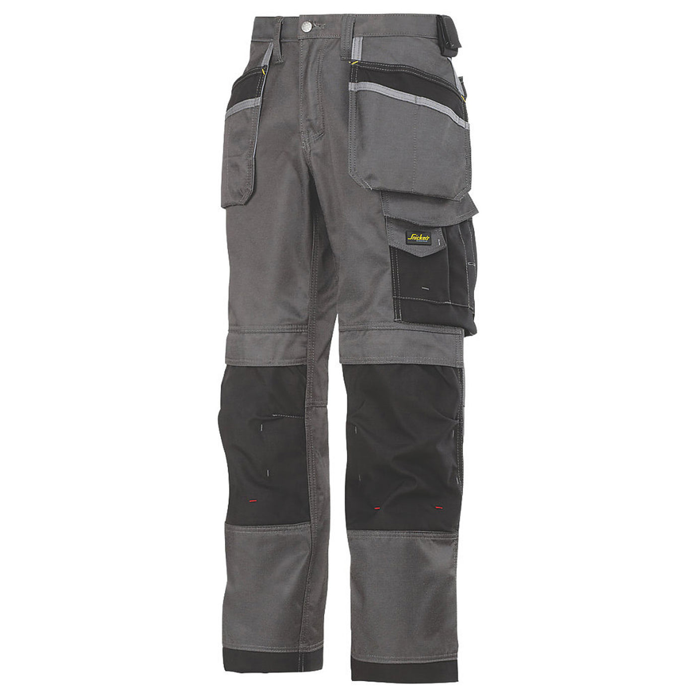 Snickers Work Trousers Mens Twisted Leg Grey Black Multi Pockets Cargo 36"W 32"L - Image 1