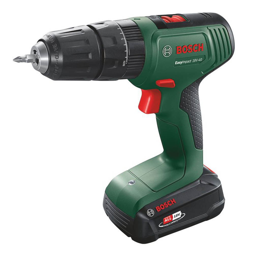 Bosch Combi Drill Cordless EasyImpact 18V-40 LED 2 x 2Ah Li-Ion 2 Ah Charger - Image 3