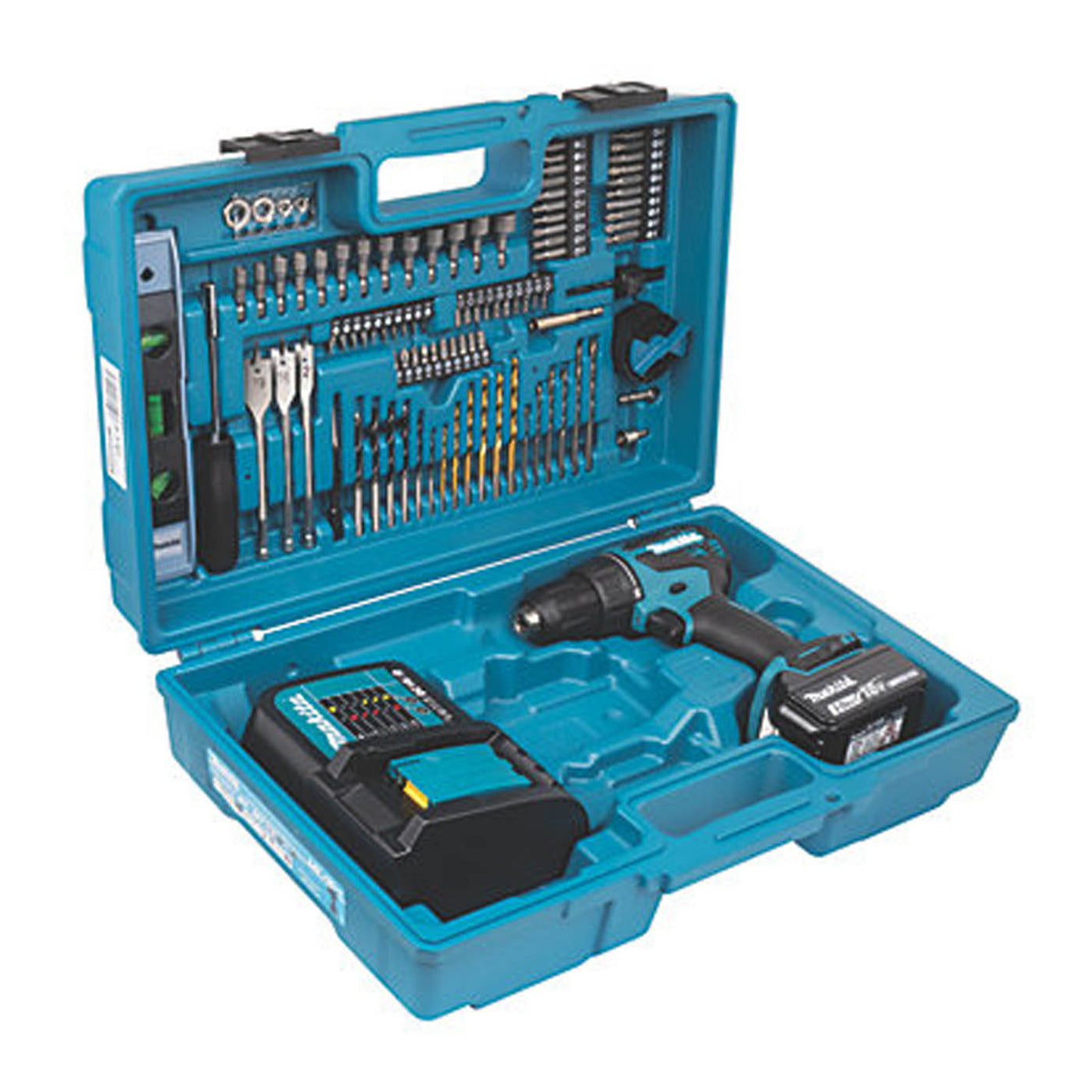 Makita DHP490SFX2 18V 1 x 3.0Ah Li-Ion LXT Cordless Combi Drill & Drill Bit Set - Image 2
