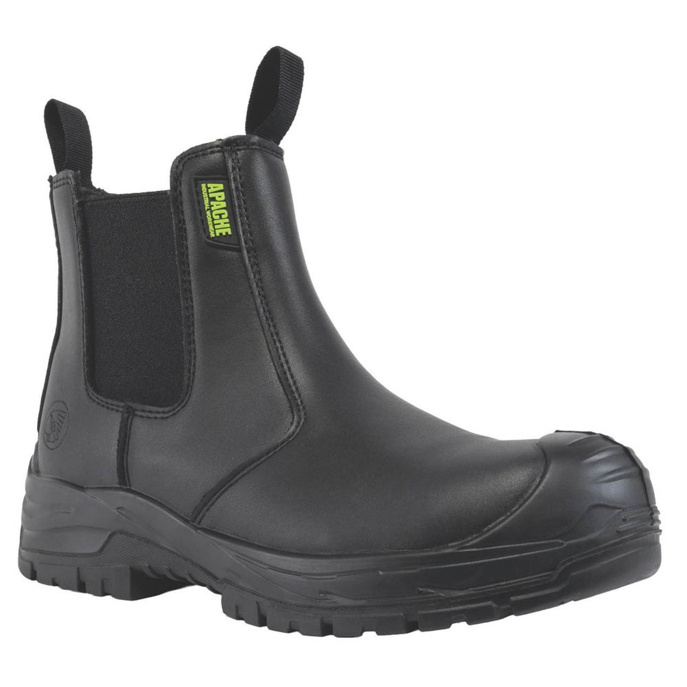 Apache Safety Dealer Boots Unisex Wide Fit Black Work Shoes Composite Toe Size 6 - Image 1