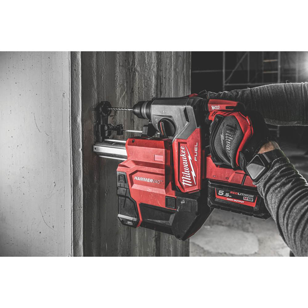 Milwaukee Hammer Drill  Dust Extractor SDS M18FPDDEXL-0 18V Li Ion Body Only - Image 4