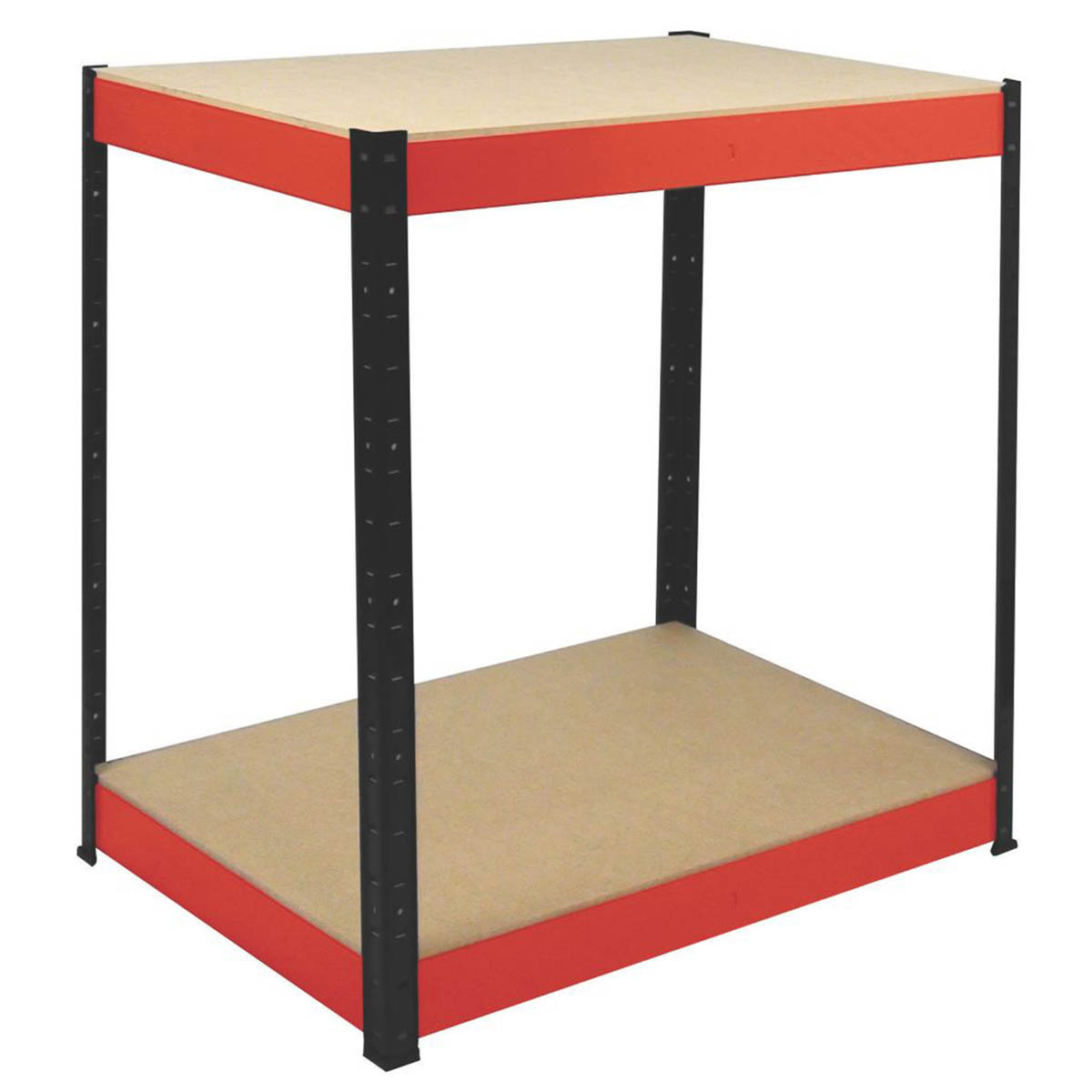 Workbench Boltless Freestanding Heavy Duty 2 Tier Garages Workshop Storage - Image 1