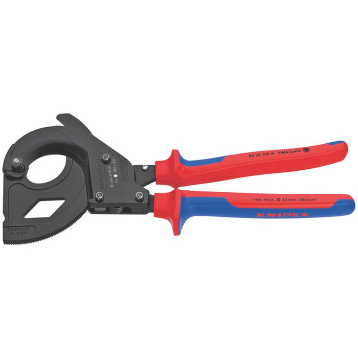 Knipex Ratchet Cable Cutters 45mm Heavy Duty Wire Cutting Hand Tool Plier - Image 5