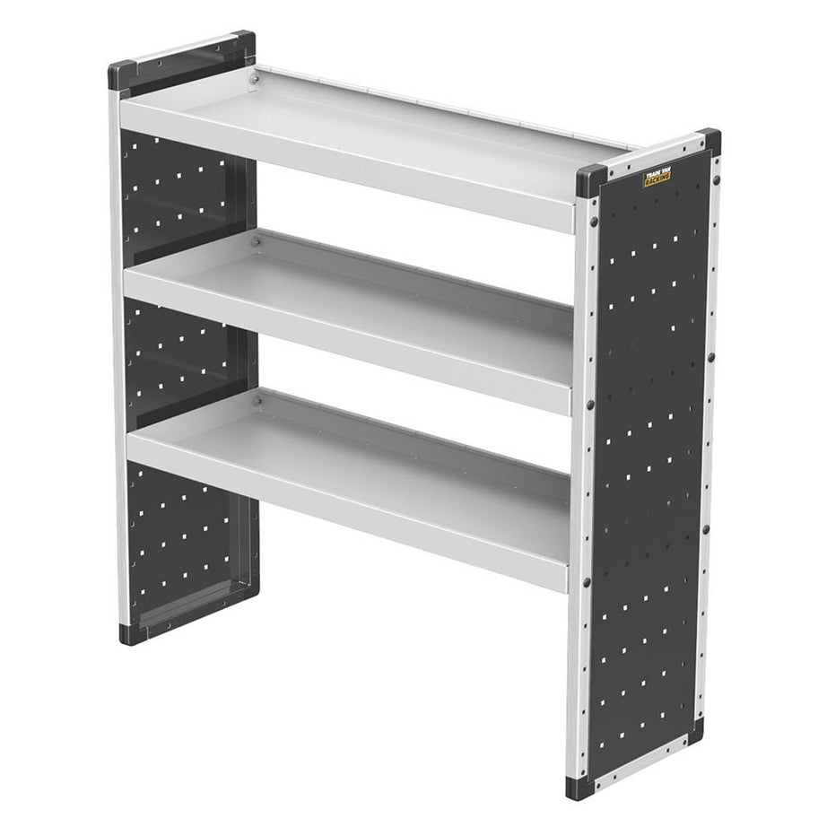 Trade Van Racking Unit Aluminium 3 Straight Shelves Heavy Duty 125x38.1x127.9cm - Image 1