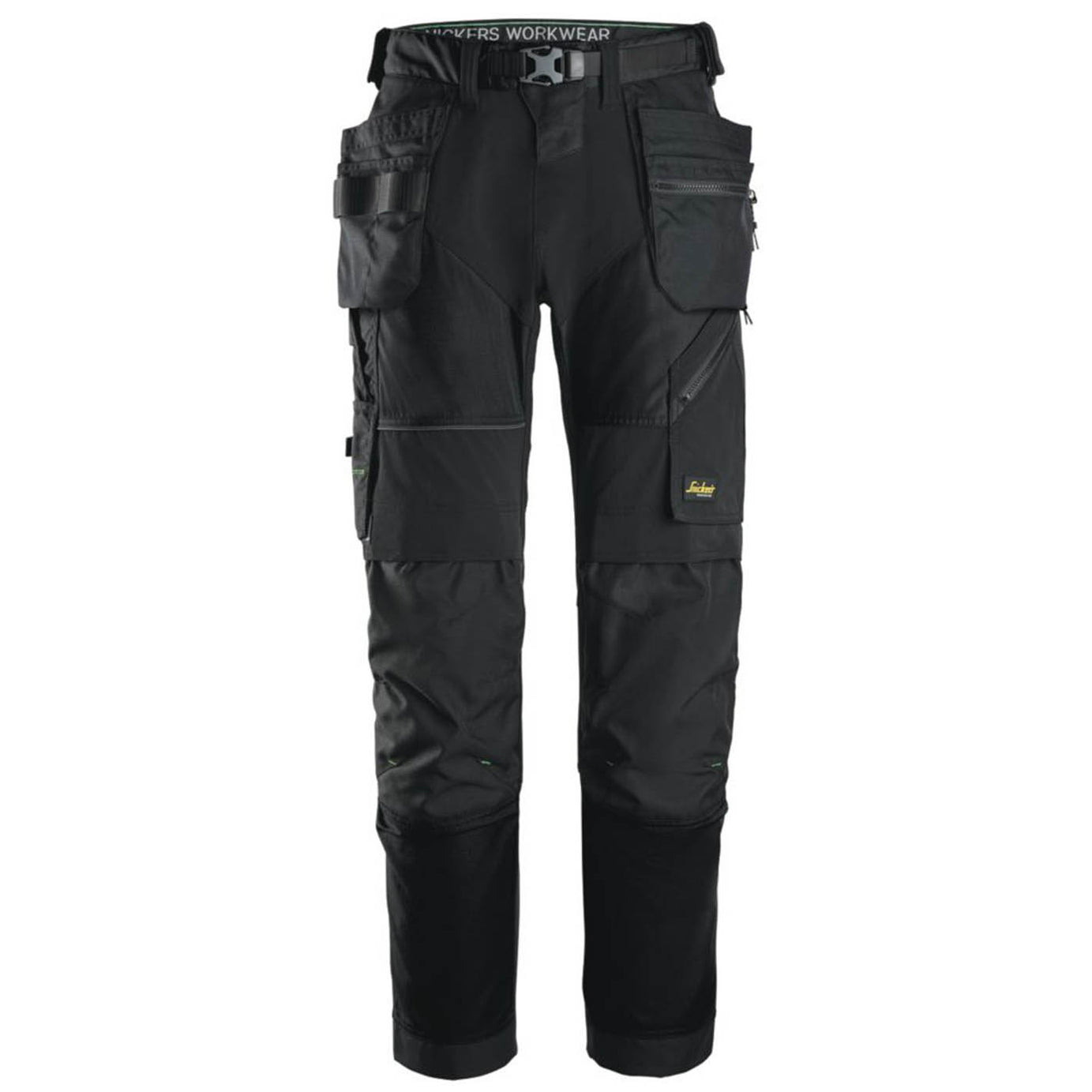 Snickers 6902 Stretch Work Trousers Black 36" W 32" L - Image 1