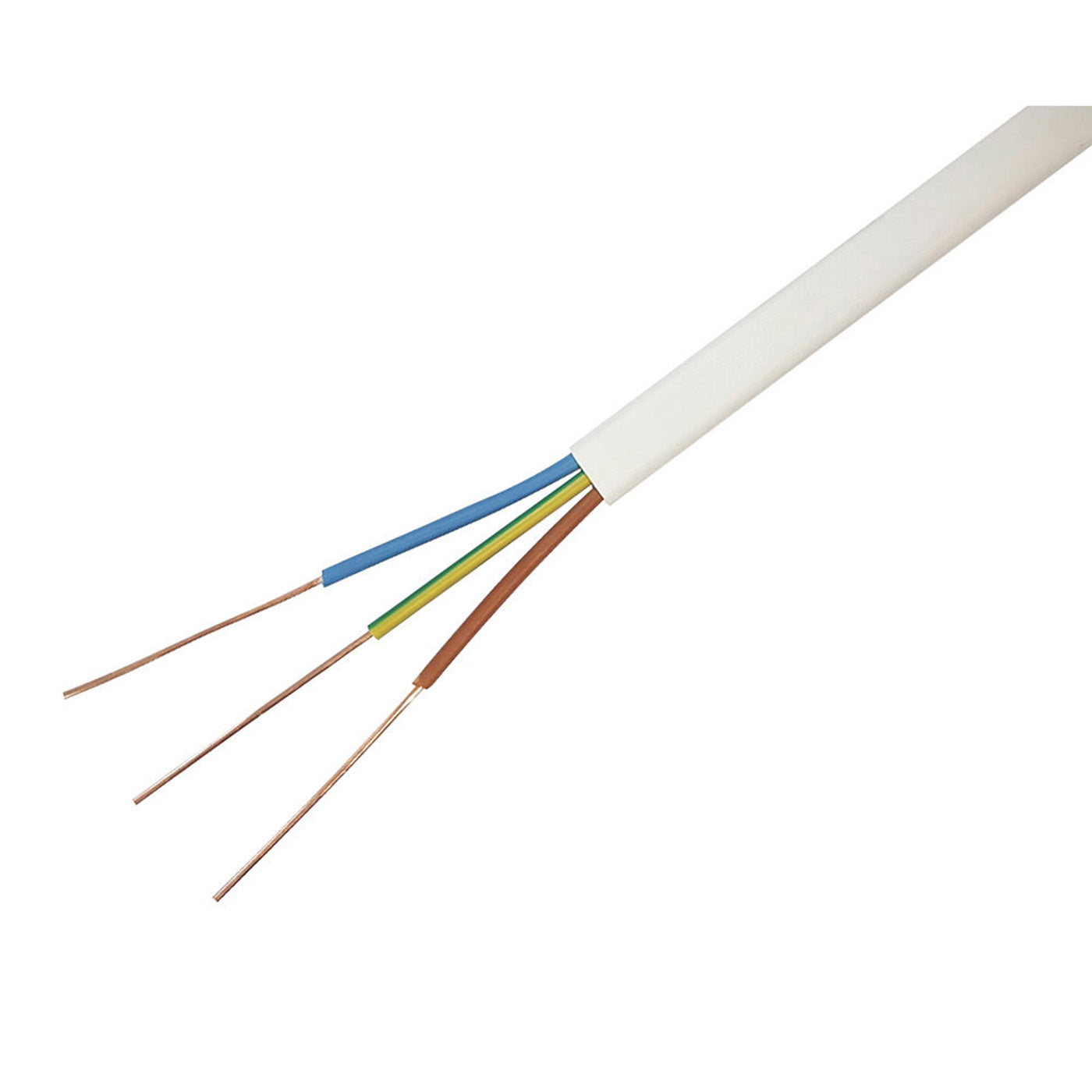 Time Cable Twin and Earth N05Z1ZH4-U White 2.5mm 3 Core 50m Drum 300/500 V - Image 2