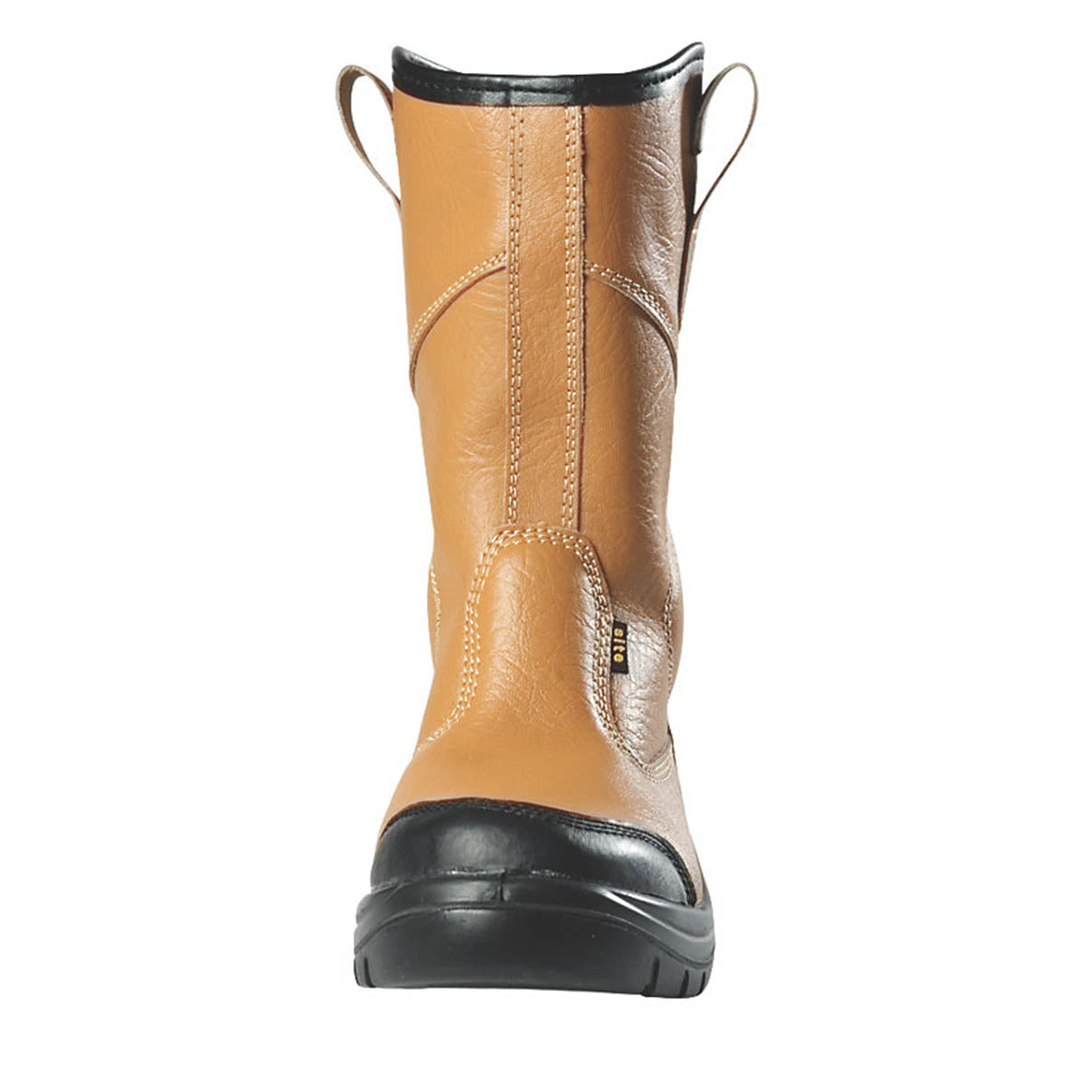 Site Safety Rigger Boots Mens Wide Fit Tan Leather Fur Lined Steel Toe Size 9 - Image 5