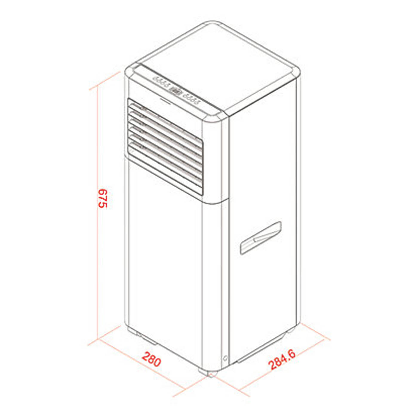 Air Conditioning Unit White Portable Variable Speed Compact 5000BTU 1500W - Image 8
