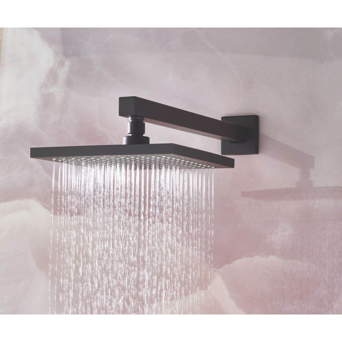 Bristan Square Fixed Shower Head Chrome-Plated 200mm - Image 2