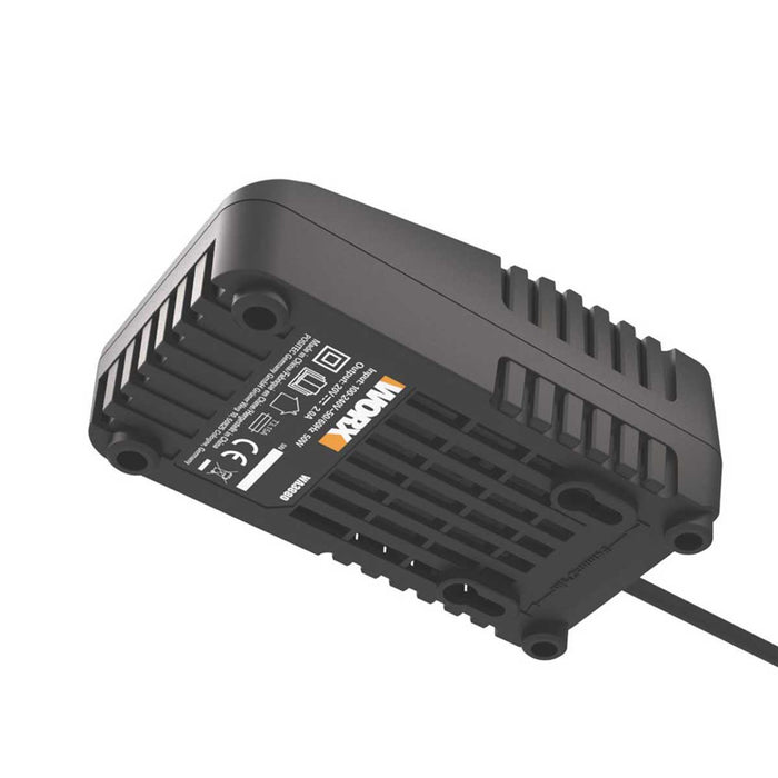 Worx Battery Charger WA3880 Fast 20V Li-Ion 2A Compact Lightweight 240V - Image 3