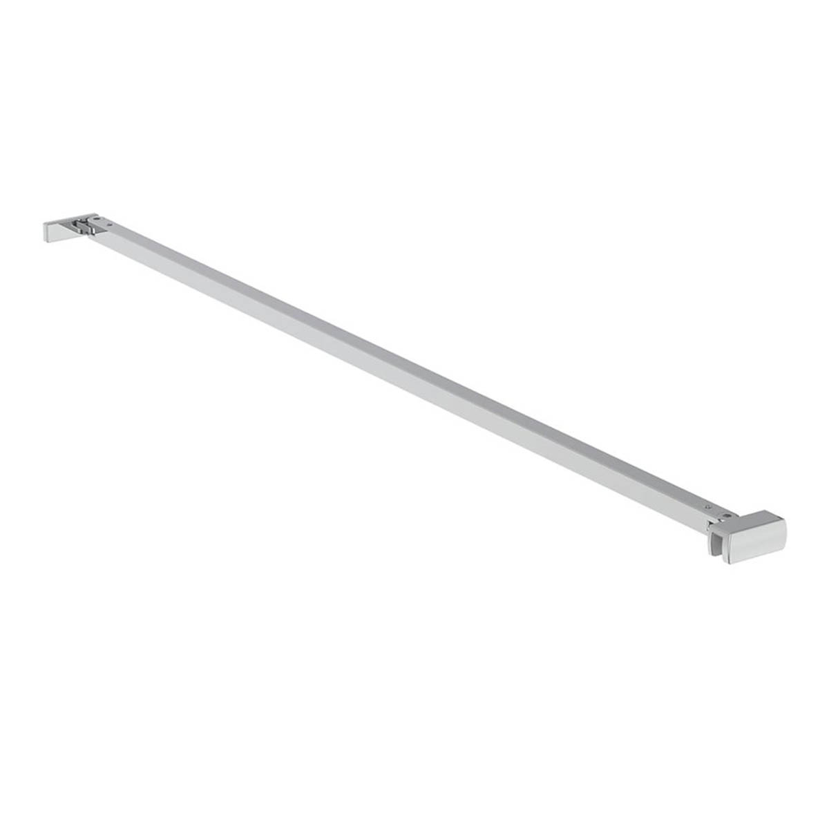 Ideal Standard Angled Bracing Bracket For 8mm Glass Doors Metal Silver 800mm - Image 1