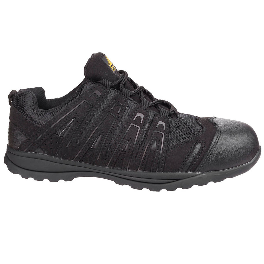 Amblers Safety Trainers Mens Black Metal Free Work Shoes Composite Toe Size 13 - Image 1