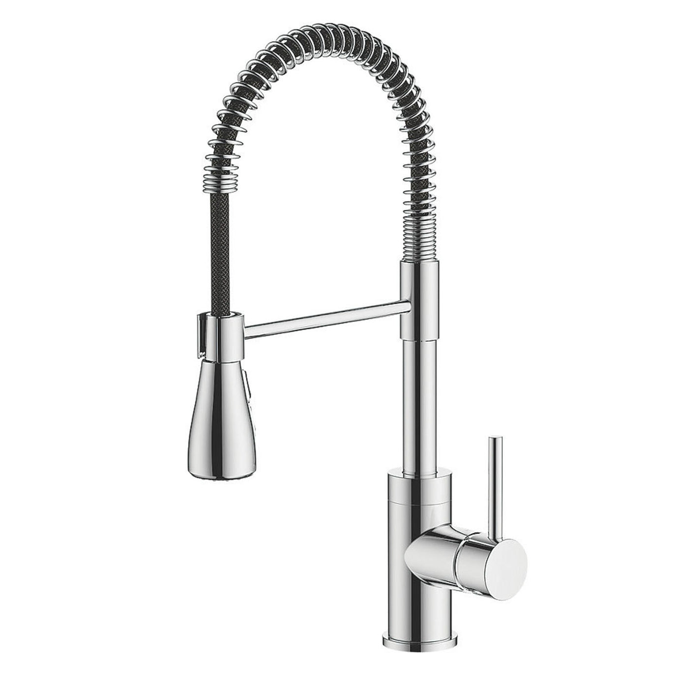 Kitchen Tap Mono Mixer Chrome Single Lever Pull Out Spout Modern Faucet - Image 2