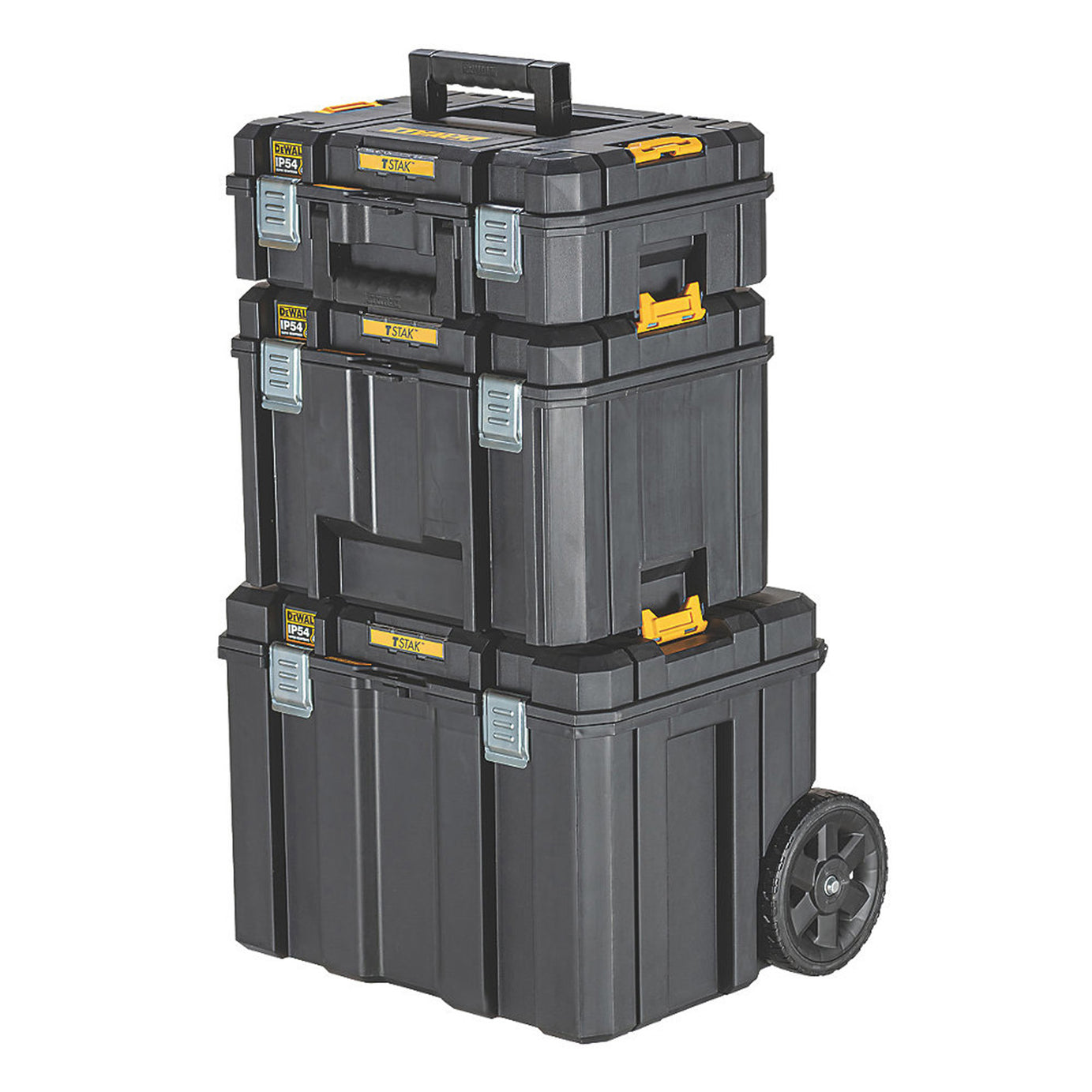 DeWalt Stackable Toolbox DWST83517-1 Storage Wheels Trolley Organiser 3 Pieces - Image 2