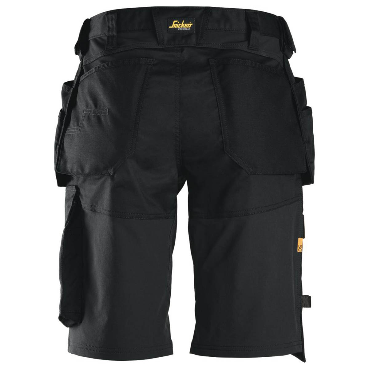 Snickers Work Shorts Stretch Black Mens Breathable Cargo Pockets 36W - Image 5