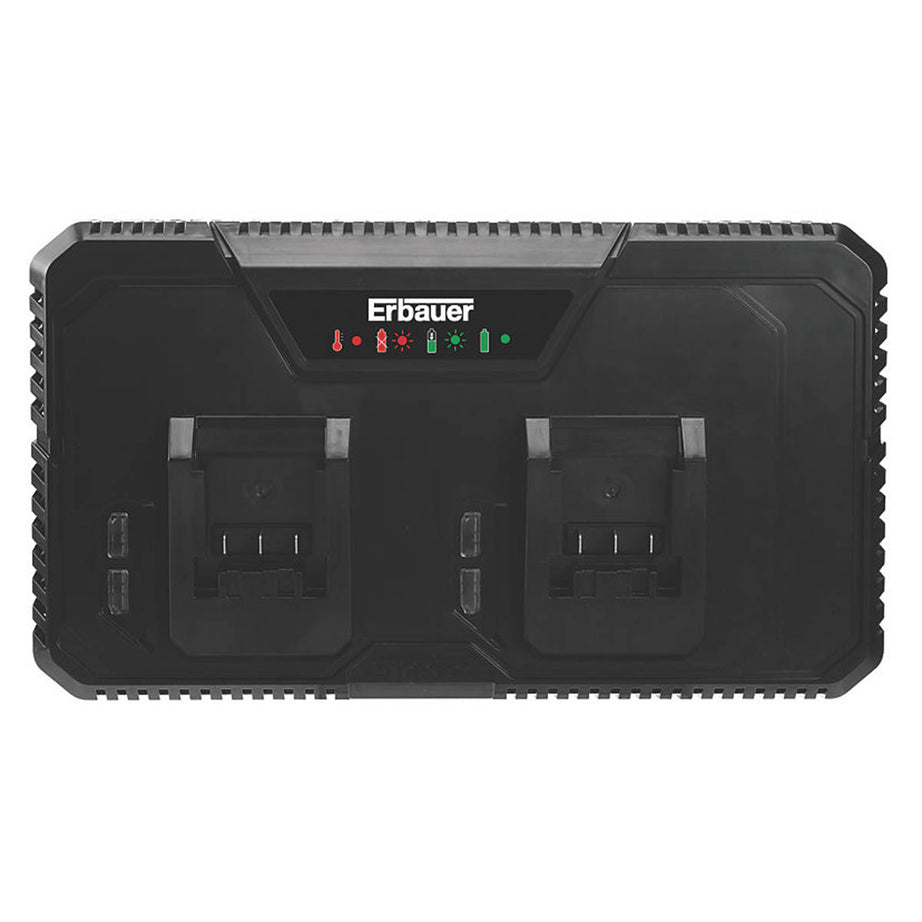 Erbauer Dual Charger EMC18-Li 18V Li-Ion EXT Multi-Port Wall-Mounted LED - Image 1