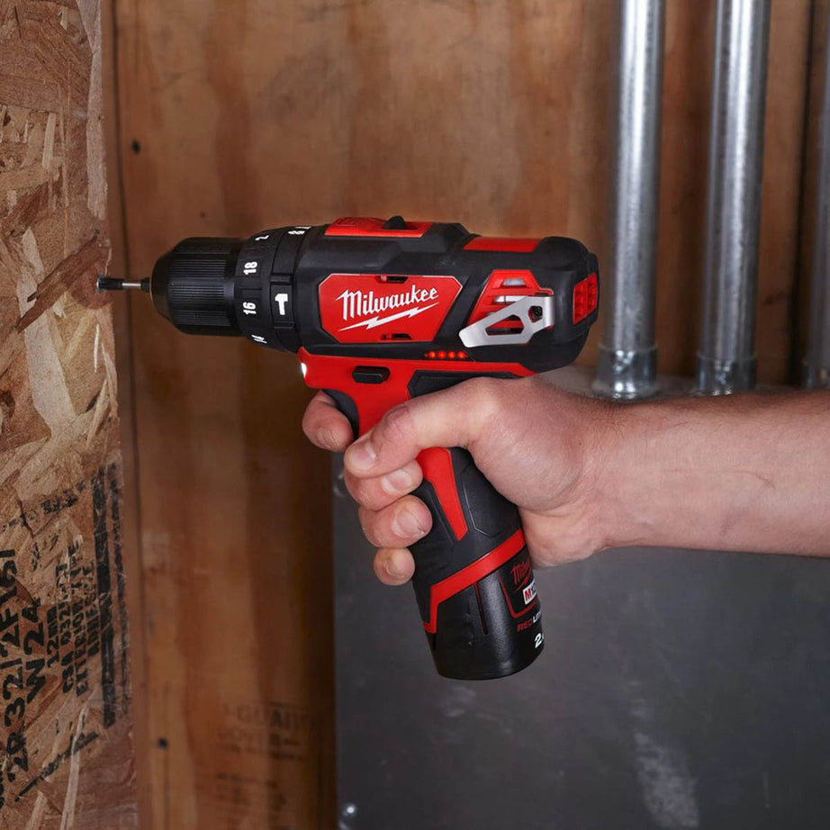 Milwaukee Combi Hammer Drill Cordless 12V Li-Ion M12BPD Sub Compact Body Only - Image 3