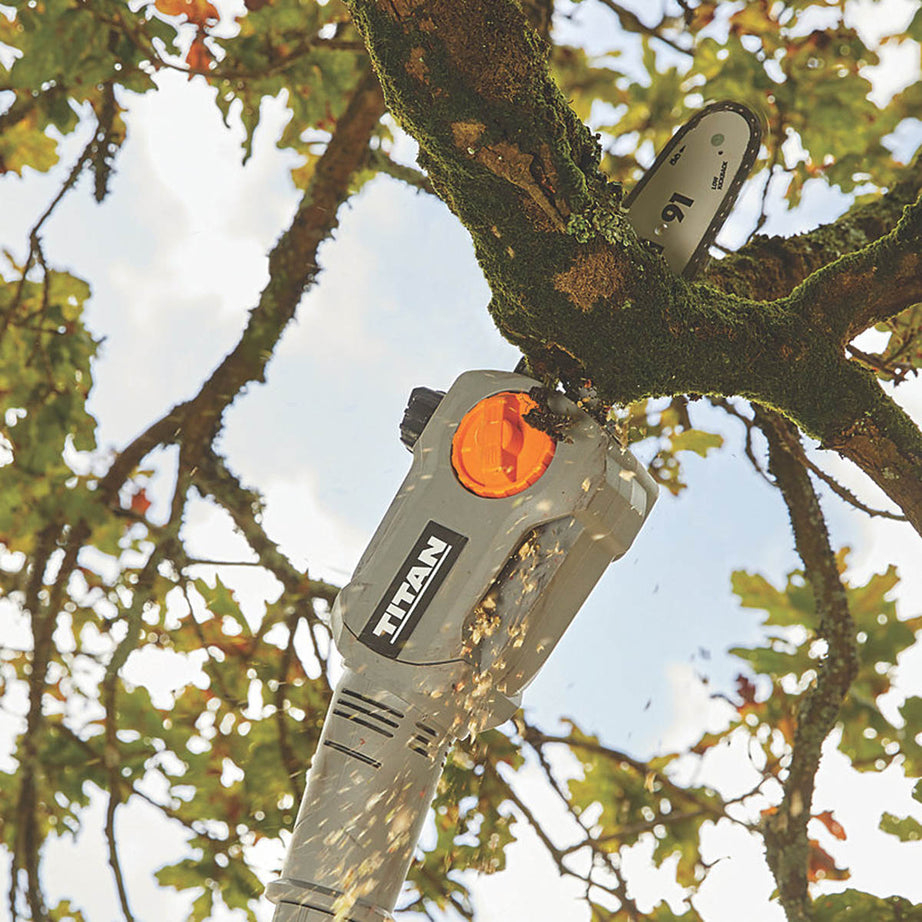 Titan Hedge Trimmer Pole Saw 2-in-1 Cordless TTT831HDC 18V Lightweight-Body Only - Image 4